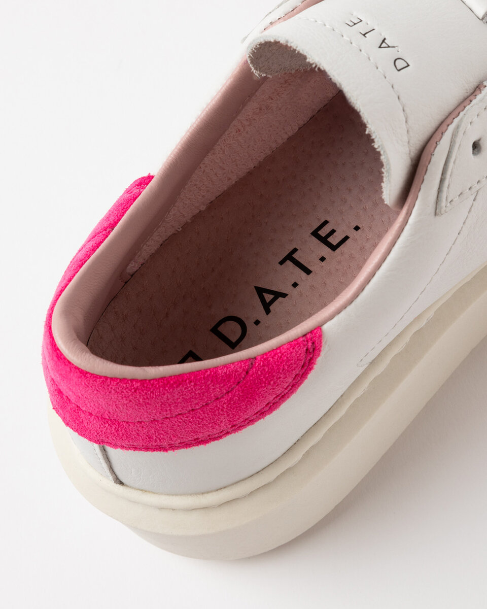 HILL LOW PLATFORM COLORED WHITE-FUXIA